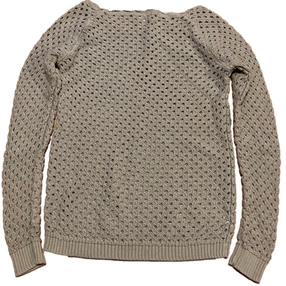 Loft Gray Netted Sweater Women’s (Sz XS) - Picture 2 of 10